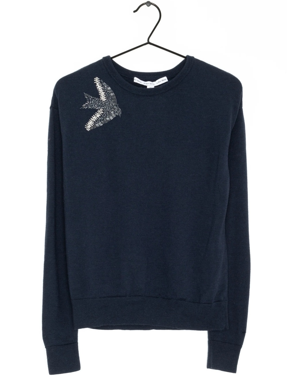 & Other Stories Navy Blue Knit Sweater